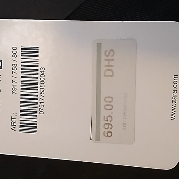 Zara Woman Black/Gray Distressed 4 Pocket Top Hook Lined Jacket. Sz Large. NWT - Picture 16 of 16